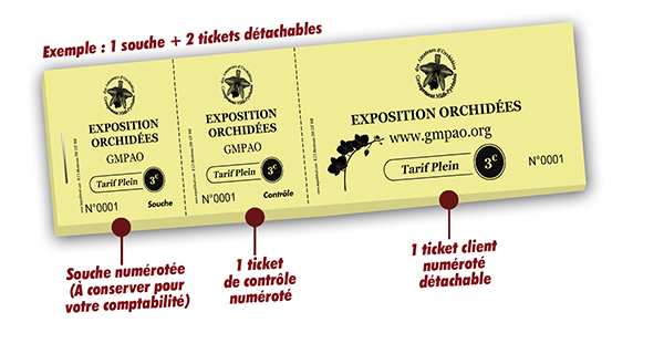 impression tickets pas cher exposition orchidées