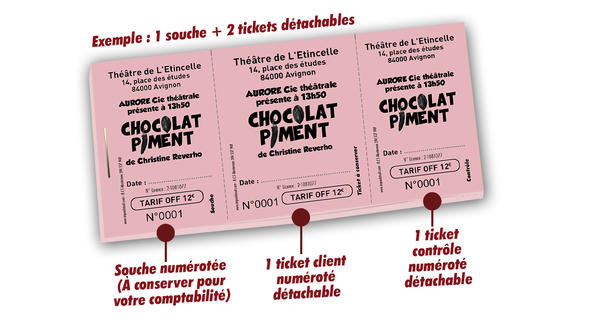 places numérotées théatres cabarets discothèques Chocolat