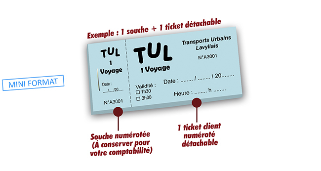 imprimer ticket de transport