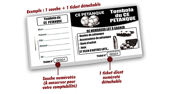 imprimer billet tombola pétanque