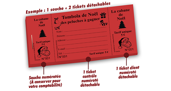 Impression Billet de Tombola