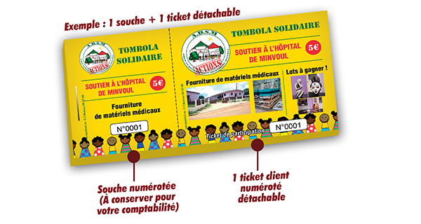 imprimer carnet de tombola pas cher Minvoul