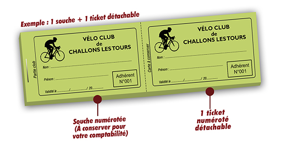 imprimer carte adherent velo club