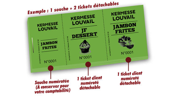 tickets repas kermesse Louvail
