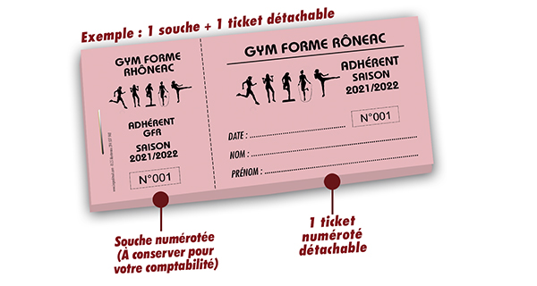 modèle carte adhérent gymnastique