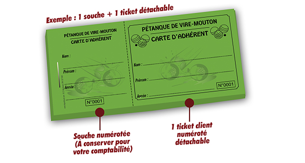 modèle carte adhérent pétanque