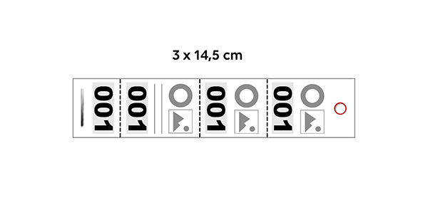 module base 3x14.5 noir 1+3