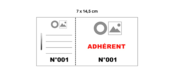 module base adhérent 7x14.5 noir 1+1