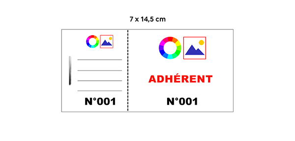 module base adhérent 7x14.5 quadri 1+1