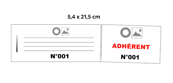 module base adhérent CB 5.4x21.5 noir 1+1