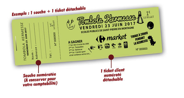 tombola kermesse imprimeur Mortagne