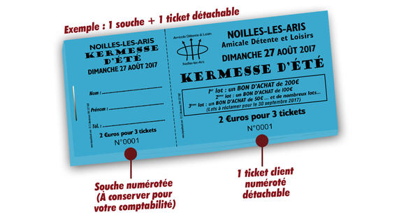 tickets kermesse à imprimer Noilles