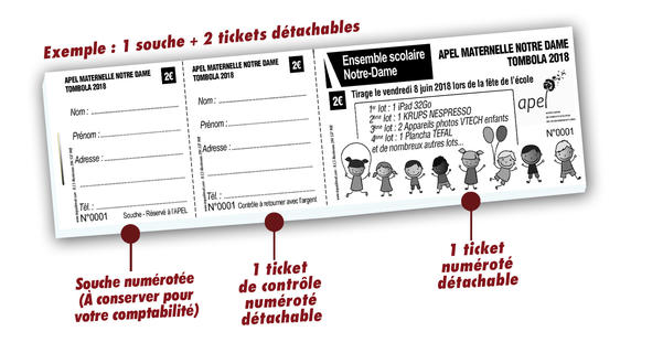 tombola ecoles Notre dame