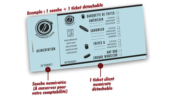 imprimer  billetterie pas cher restauration rapide
