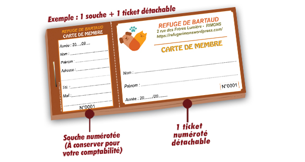 impression de carte de membre personnalisable 3