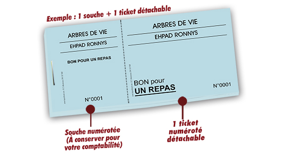 ticket prédécoupé Ronnys