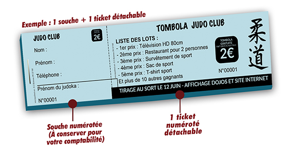 souscription volontaire tombola judo