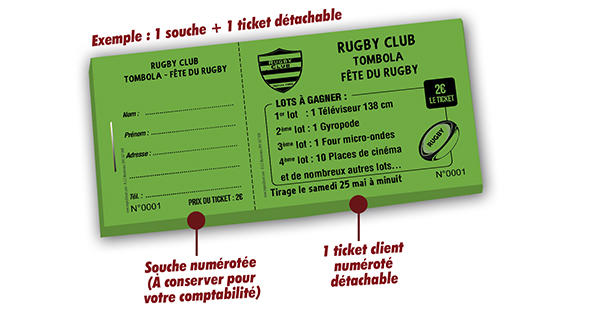 souscription volontaire tombola rugby