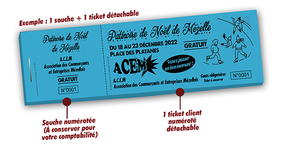 ticket patinoire de Noël