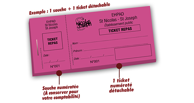 Ticket repas EHPAD Saint Nicolas