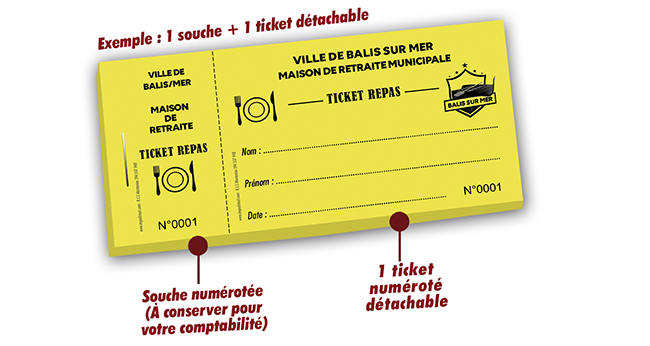 Ticket repas maison de retraite