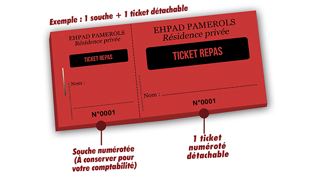 ticket repas résidence privée