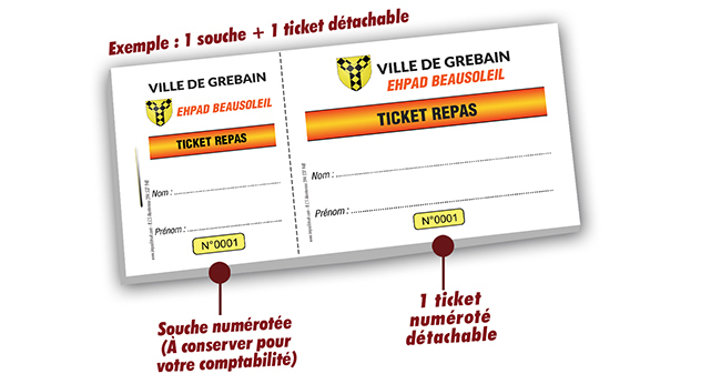 Ticket repas senior