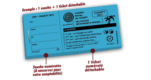 ticket association solidarité enfants défavorisés afrique