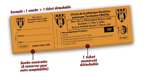 ticket bal de la pétanque