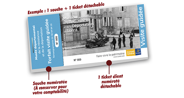 ticket d'entrée musée