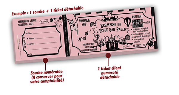 ticket de kermesse