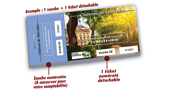 ticket entrée journée du patrimoine