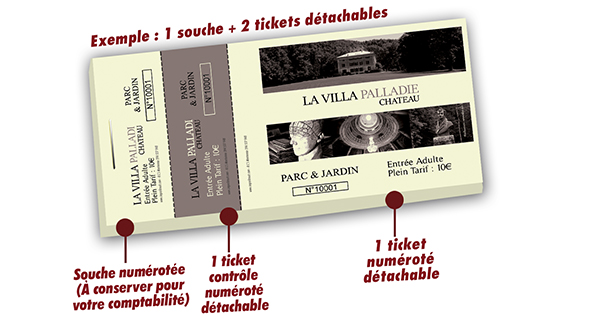 Ticket entrée villa parc & jardin