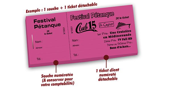 Ticket festival club pétanque