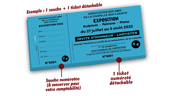 ticket invitation association patrimoine