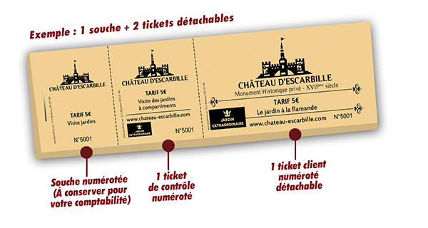 ticket jardins et château patrimoine