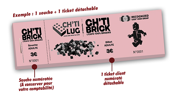 Ticket jeu LEGO