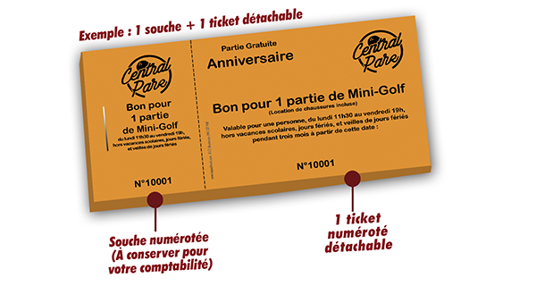 Ticket mini golf