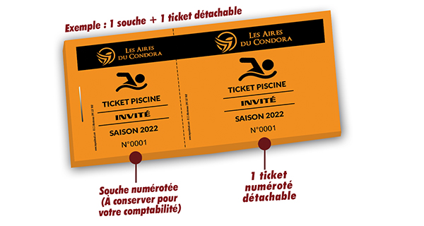 ticket piscine invité