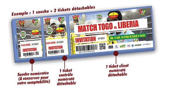 Ticket place match de foot