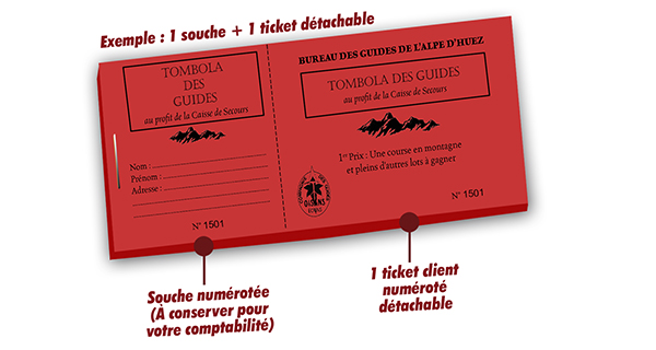 ticket tombola pour association