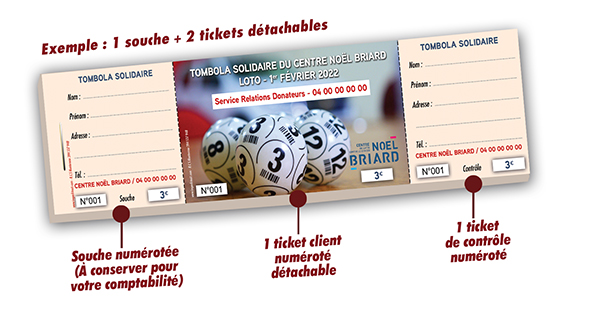 ticket tombola solidaire donateurs