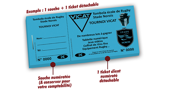 ticket tombola tournoi rugby
