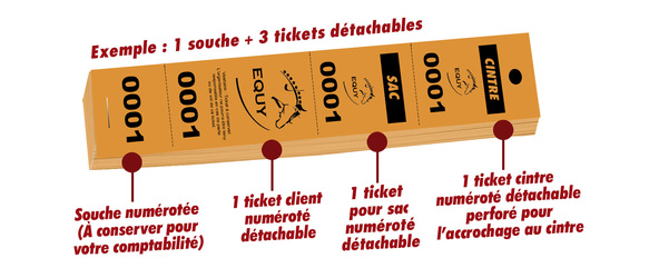 ticket vestiaire pour club équitation