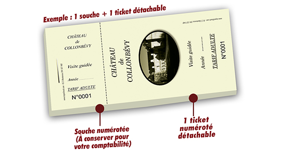 ticket visite guidée château