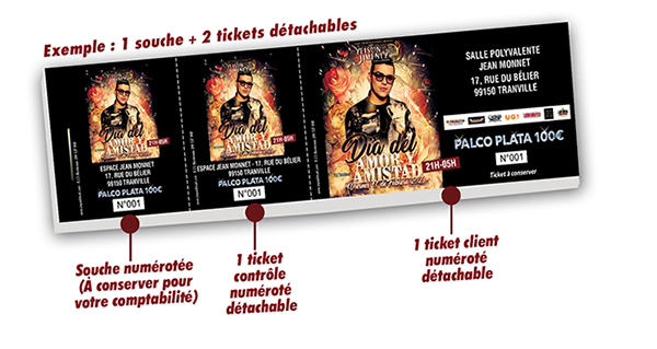 tickets détachables pas cher concert latino