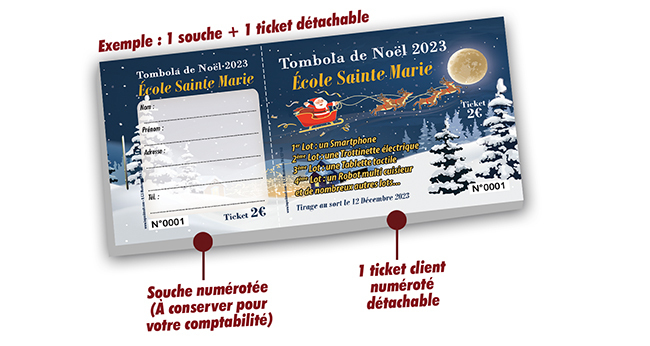 Tickets Père-Noël traineau