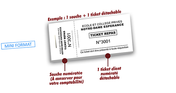 tickets repas cantine école privée