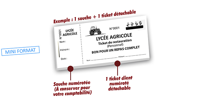 tickets restauration lycée agricole