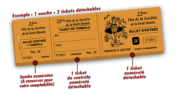 tickets avec personnalisation